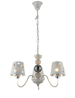 Żyrandol biały lampa wisząca 3xE14 Batley Ledea 50203109