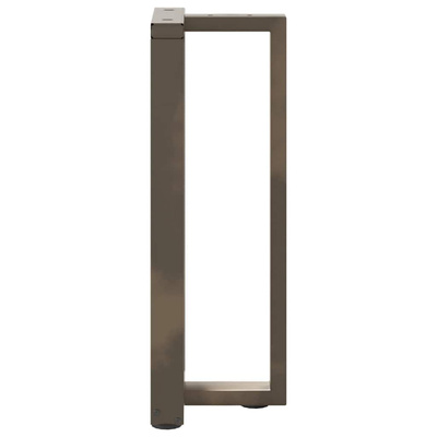 Nogi do stołu konsolowego w kształcie litery T 2 szt. Czarne 38x25x(72-73) cm Stal