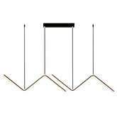 Lampa wisząca Abigali MontBlanc 26W liniowa 90cm nowoczesna czarny