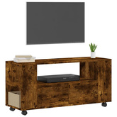 vidaXL Szafka pod TV, przydymiony dąb, 102x34,5x43 cm