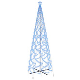 vidaXL Choinka stożkowa, 1400 niebieskich diod LED, 160x500 cm