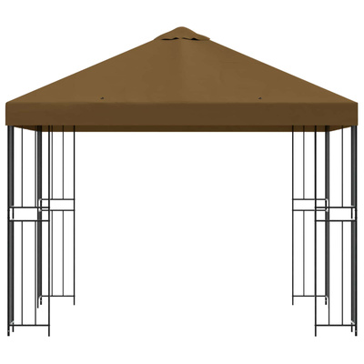 Altana 3 x 3 m Ciemnoszary Poliester i Stal 190 gsm