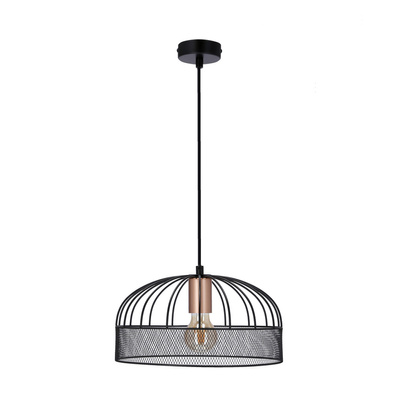 Lampa wisząca czarna metalowa regulowana 40W E27 Levi 31-78469