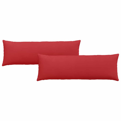 Poduszki na sofę 2 pcs Czerwony 120 x 40 cm tkanina