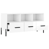 vidaXL Szafka pod TV, biała, wysoki połysk, 102x36x50 cm