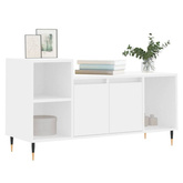 Szafka pod TV, biała, 100x35x55 cm, materiał drewnopochodny vidaXL