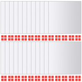 Kafelki lustrzane, 24 szt., kwadratowe