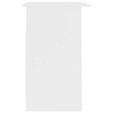 vidaXL Biurko z szufladami, białe, 110x50x76 cm, płyta wiórowa