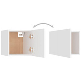 vidaXL Wiszące szafki telewizyjne, 4 szt., białe, 30,5x30x30 cm