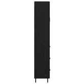 Highboard 2 szt. Czarny Dąb 69,5 x 34 x 180 cm
