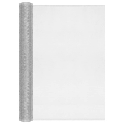 Siatka aluminiowa, 60 x 500 cm, srebrna