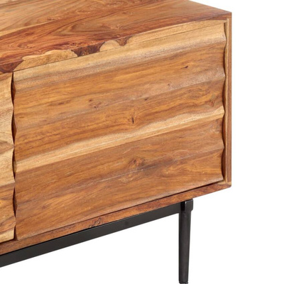 vidaXL Szafka pod TV, 140x30x45 cm, lite drewno sheesham