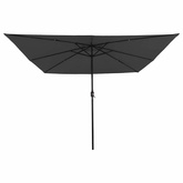 Parasolka ogrodowa Antracyt 295 x 295 x 245 cm Poliester i Stal