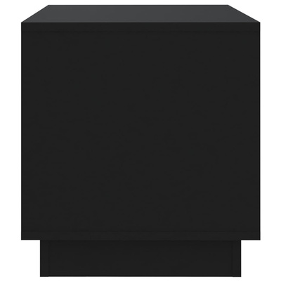 vidaXL Szafka pod TV, czarna, 70x41x44 cm, materiał drewnopochodny