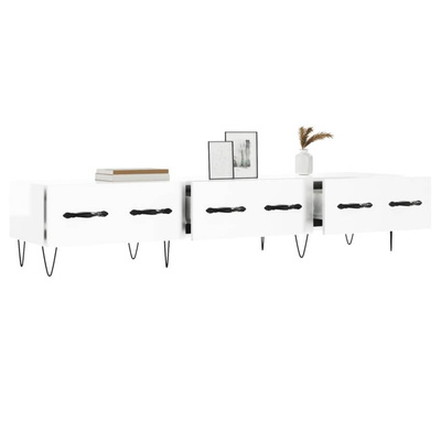 vidaXL Szafka pod TV, wysoki połysk, biała, 150x36x30 cm model standard