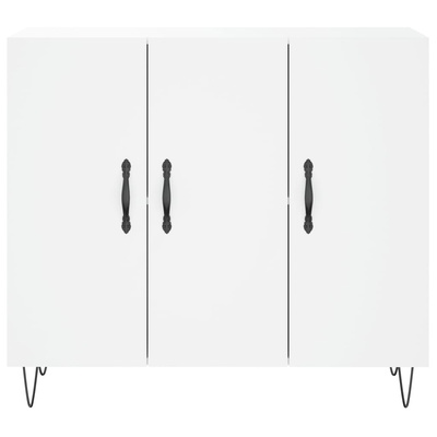 Szafka, biała, 90x34x80 cm, materiał drewnopochodny vidaXL