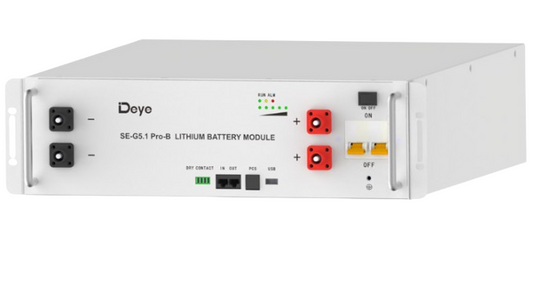 Magazyn energii 5,12kWh 100Ah/51,2V DEYE SE-G5.1 Pro-B LiFePo4 stojący/wiszący wbudowany BMS IP20 niskonapięciowy