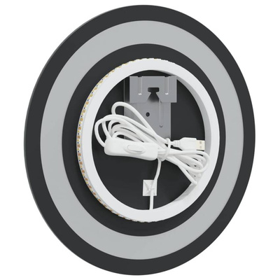 vidaXL Lustro łazienkowe z LED, okrągłe, 30 cm