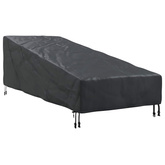 Pokrowiec na meble ogrodowe 210 x 80 x 75 cm Prostokątny Czarny