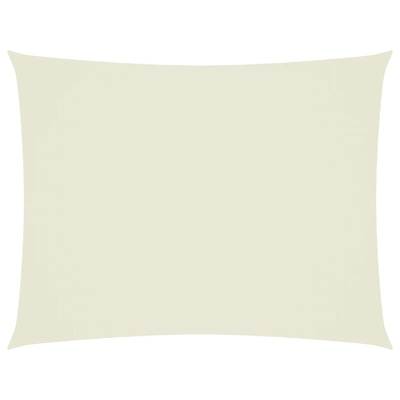 Prostokątny żagiel ogrodowy, tkanina Oxford, 3x6 m, kremowy