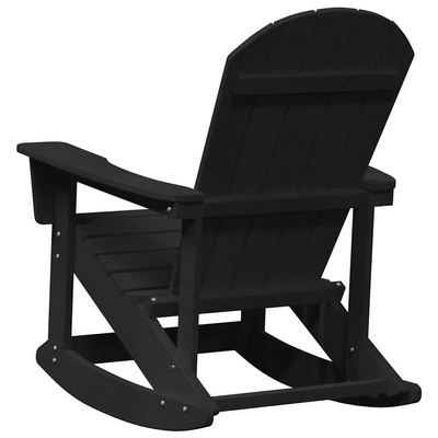 Fotel bujany Adirondack Czarny HDPE
