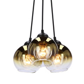 nubia lampa wisz ca czarny 3x60w E27 klosz z oty