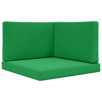 Poduszka do sofy na zewnątrz 3 pcs Zielony Poliester