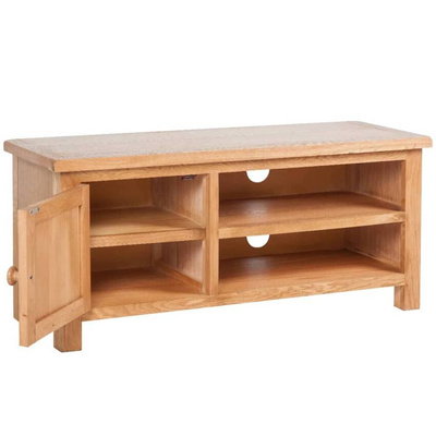 vidaXL Szafka pod TV, 103 x 36 x 46 cm, lite drewno dębowe