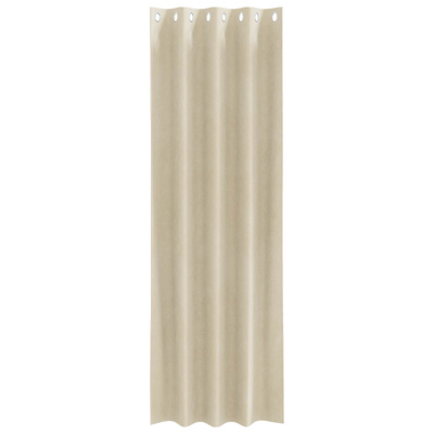 Zasłony zaciemniające 2 pcs Kremowy 140 x 245 cm Aksamit