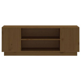 vidaXL Szafka pod TV, miodowy brąz, 110x35x40,5cm, lite drewno sosnowe