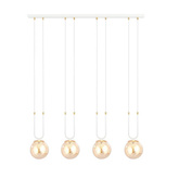 Lampa wisząca GLAM 4 WHITE/MIODOWY