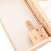 Klatka dla chomika, 104x52x38 cm, lite drewno jodłowe