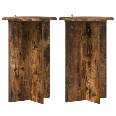 Stojak na rośliny 2 pcs Dąb wędzony ?40 x 60 cm
