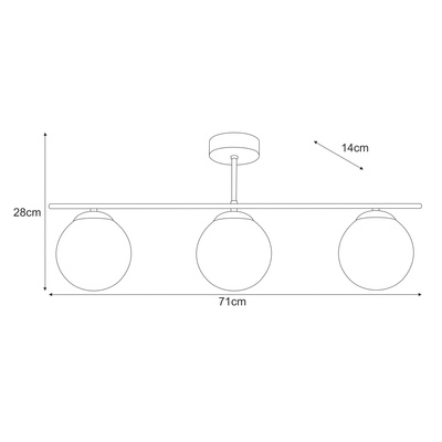 Lampa wisząca K-5782 z serii FELIX