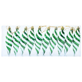 Świąteczna kula w spiralnym kształcie 40 pcs Zielony