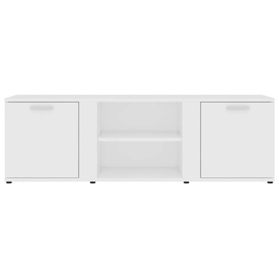 vidaXL Szafka pod TV, biała, 120x34x37 cm, materiał drewnopochodny