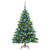 Sztuczna choinka z 150 diodami LED Zielony 120 cm PE i PVC