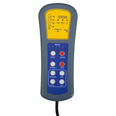 vidaXL Elektryczny fotel masujący, ciemnoszary, tkanina