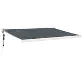 vidaXL Zwijana markiza, antracytowa, 4x3 m, tkanina i aluminium