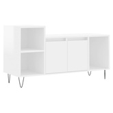 vidaXL Szafka pod TV, wysoki połysk, biała, 100x35x55 cm model standard