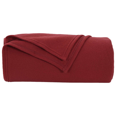 Koce narzutowe 24 pcs Bordeaux Czerwony 170 x 130 cm Polar