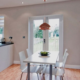 Lampa Wisząca Szklana E27 Miedziana Abruzzo Zonda