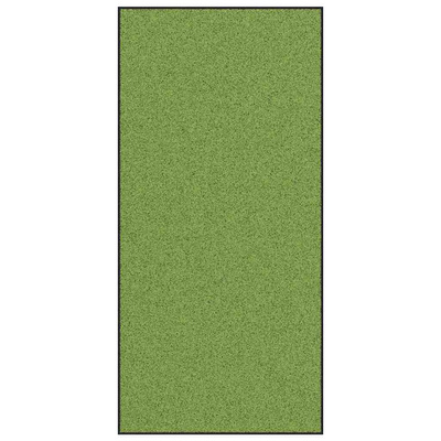 Dywanik wejściowy Zielony i Czarny 120 x 250 cm Poliamid i PVC