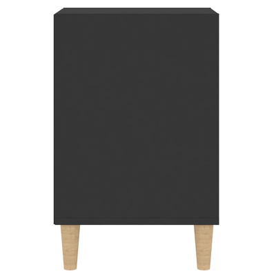 vidaXL Szafka pod TV, czarna, 100x35x55 cm, materiał drewnopochodny