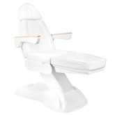 Fotel kosmetyczny elektryczny SILLON Lux 273b + taboret 304 biały 125907