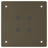 Nogi do stolika kawowego 4 szt. Naturalna stal 42 cm Stal