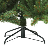 Sztuczna choinka z zawiasami Zielony 240 cm PVC, stal