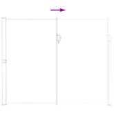 Rozkładany boczny markiz Szary 600 x 200 cm Poliester