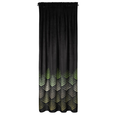 Zasłona Angelina czarna 140x270