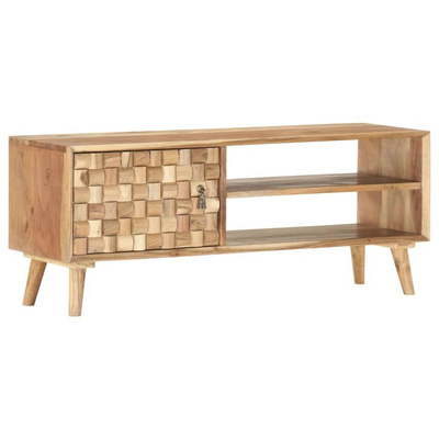 vidaXL Szafka pod TV, 100 x 35 x 40 cm, lite drewno akacjowe